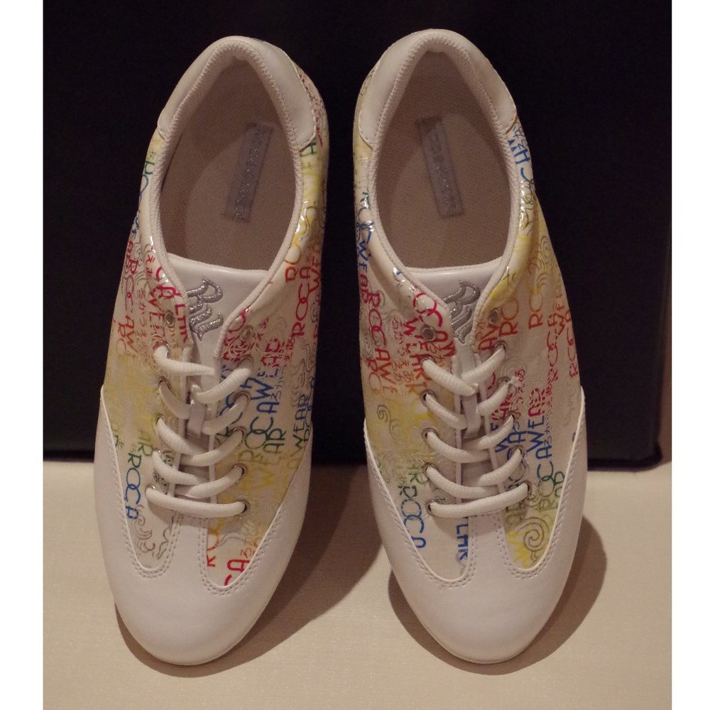 π Vintage ROCAWEAR Sneakers w/ Rainbow Pattern - Picture 3 of 7
